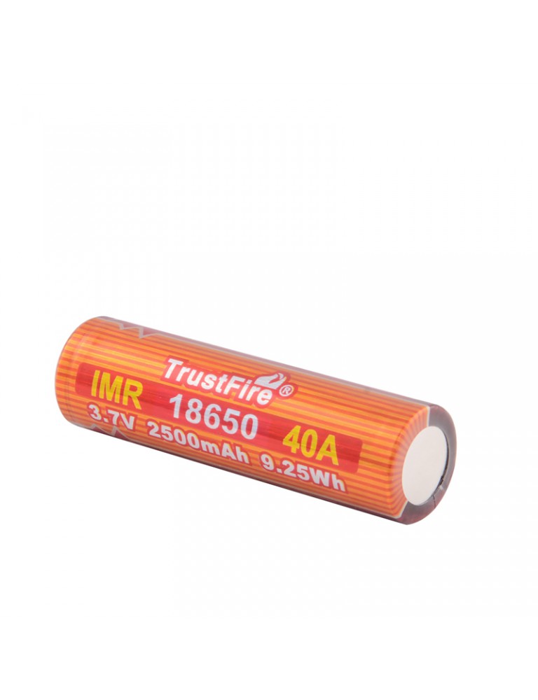 TrustFire IMR18650 40A 3.7V 2500mAh Rechargeable Li-ion 18650 Battery